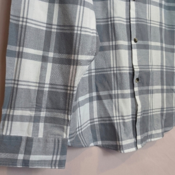 ASOS Gray and White Striped Long Sleeve Button Down Shirt size 3XL - Picture 2 of 8